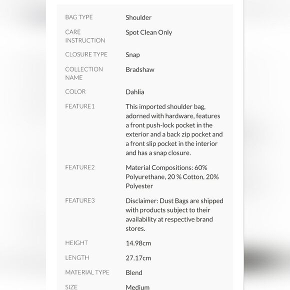 Michael Kors Bradshaw Monogram Print Convertible Shoulder Bag- Dahlia - Picture 8 of 15